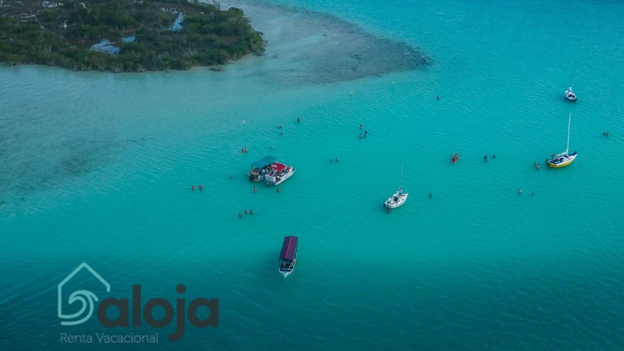 Villa Xtohil With Private Access To The Magic 7 Colors Lagoon Bacalar Eksteriør billede