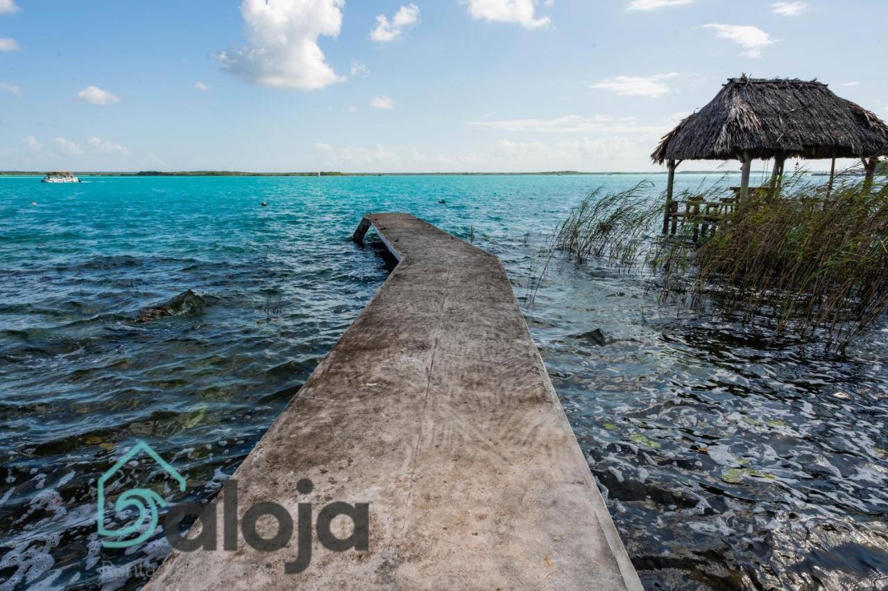 Villa Xtohil With Private Access To The Magic 7 Colors Lagoon Bacalar Eksteriør billede