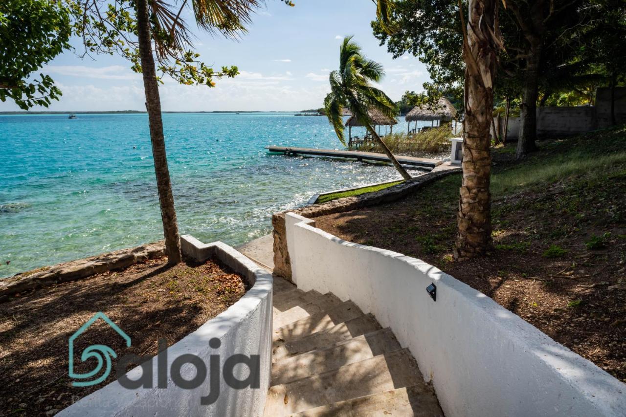 Villa Xtohil With Private Access To The Magic 7 Colors Lagoon Bacalar Eksteriør billede