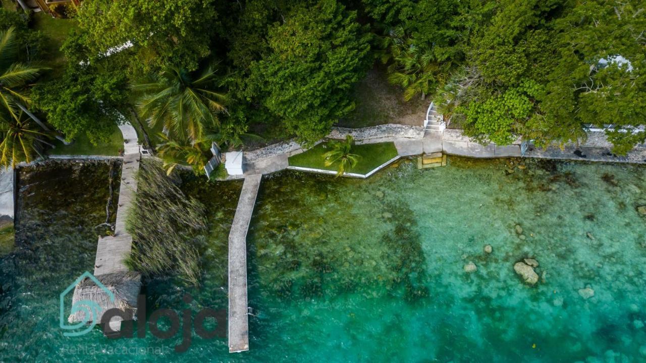 Villa Xtohil With Private Access To The Magic 7 Colors Lagoon Bacalar Eksteriør billede
