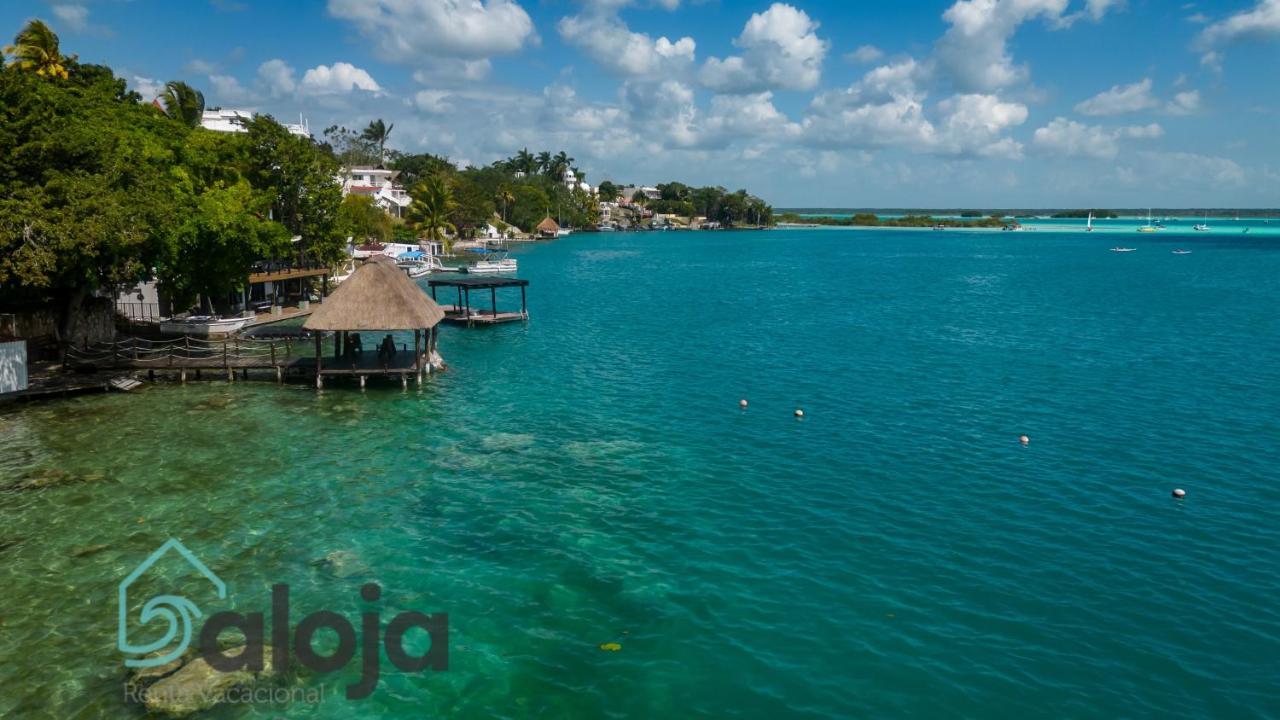 Villa Xtohil With Private Access To The Magic 7 Colors Lagoon Bacalar Eksteriør billede